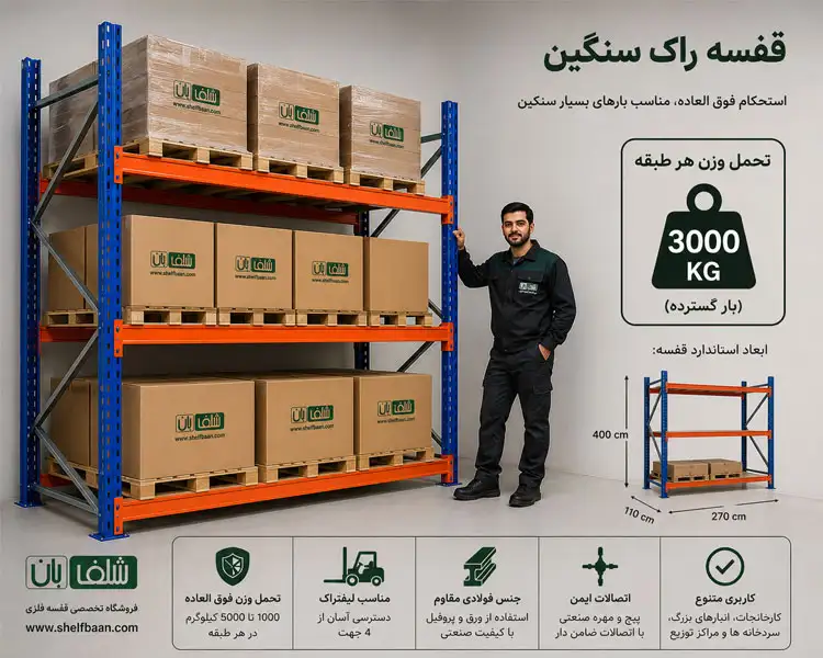 تحمل وزن قفسه راک سنگین