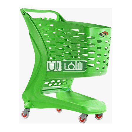 چرخ خرید فروشگاهی پلاستیکی 210 لیتری