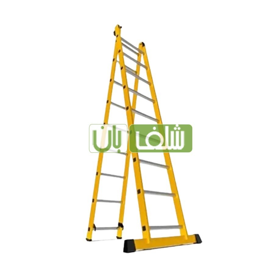 نردبان 5 متری 2 تیکه 19 پله الگانت