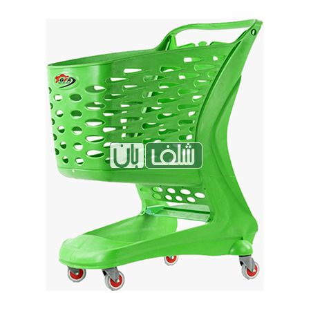 چرخ خرید فروشگاهی پلاستیکی 210 لیتری