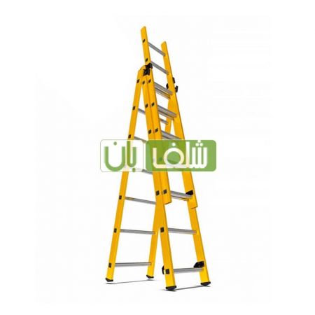 نردبان 6 متری 3 تیکه 21 پله الگانت